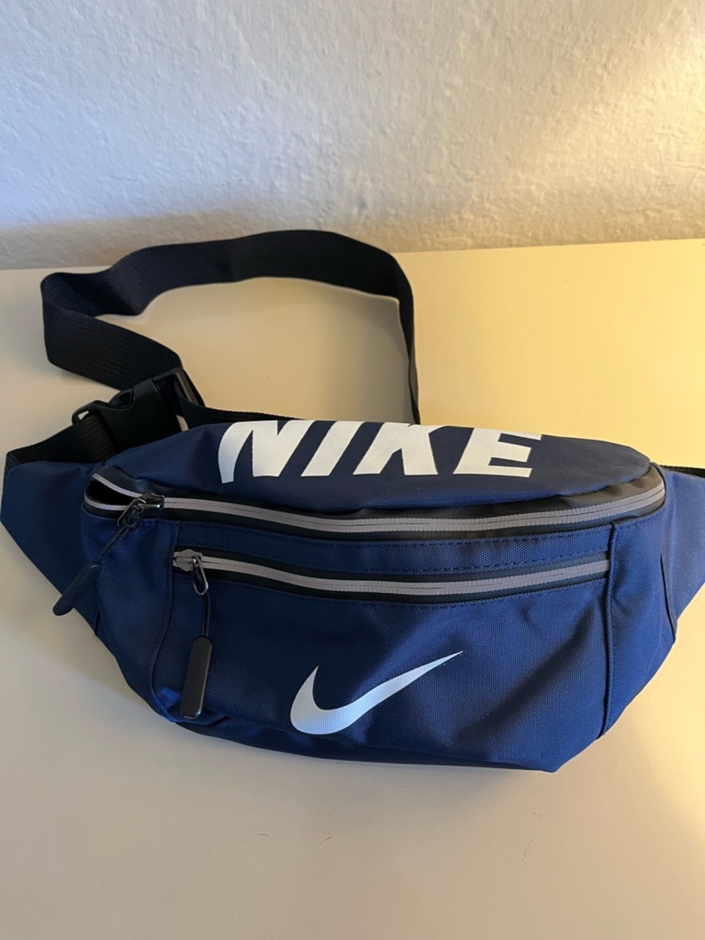 Nike Navy Blue Fanny Pack with White Logo